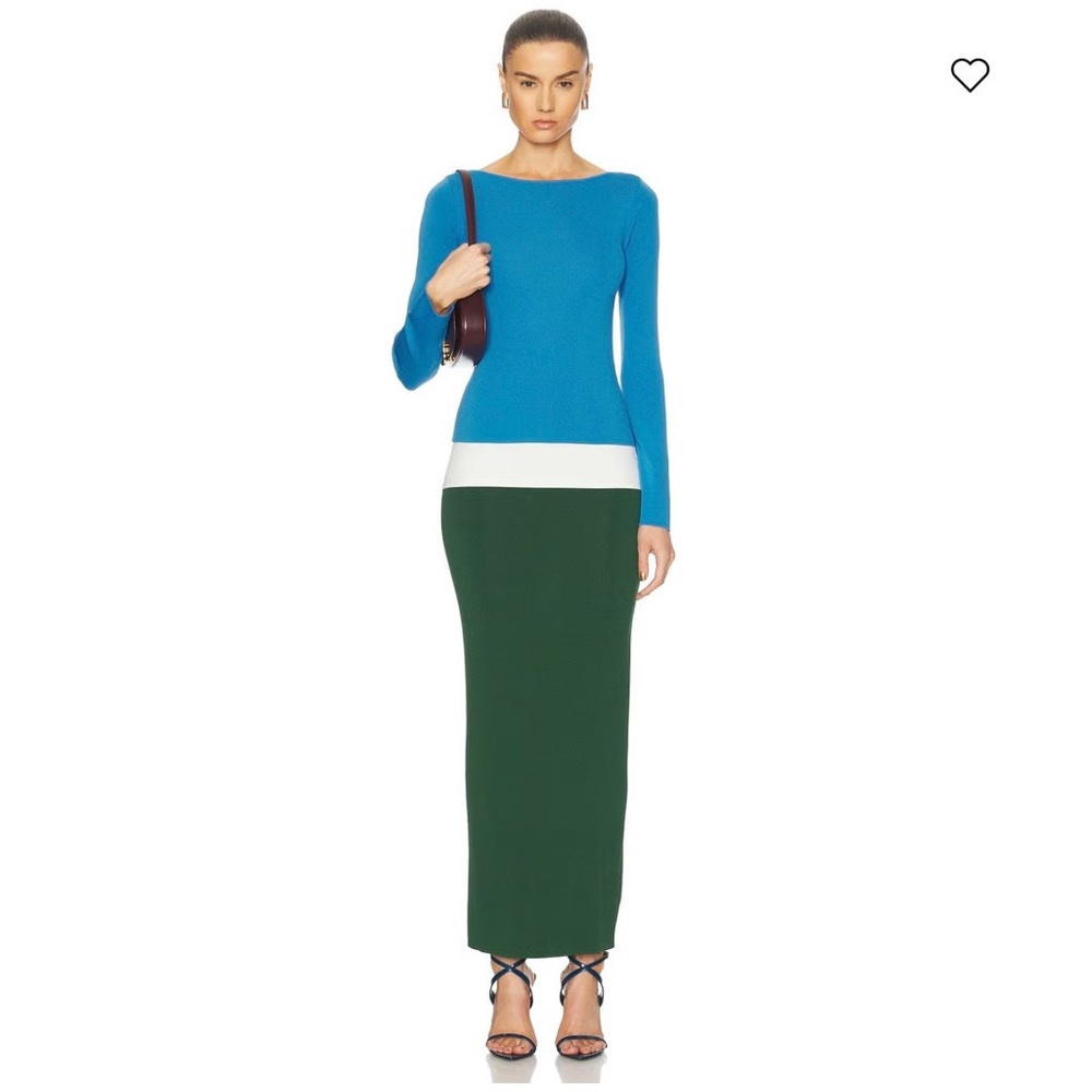 Staud Carilo Colorblock Long Sleeve Dress size 2